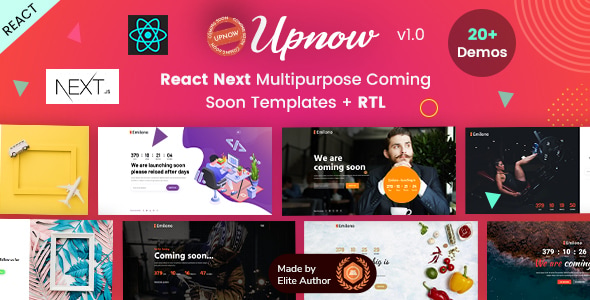 Upnow - React Next Under Construction Landing Template - Under Construction Specialty Pages