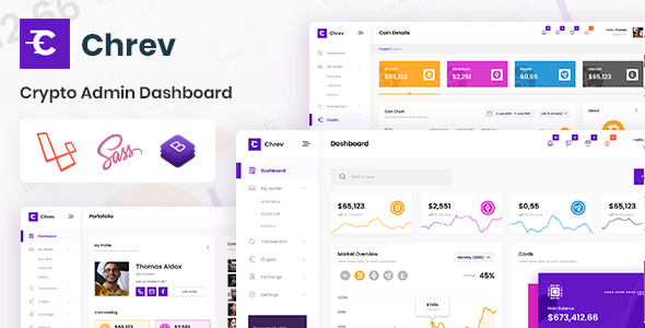Chrev - Crypto Laravel Admin Dashboard & Bootstrap Template - Admin Templates Site Templates