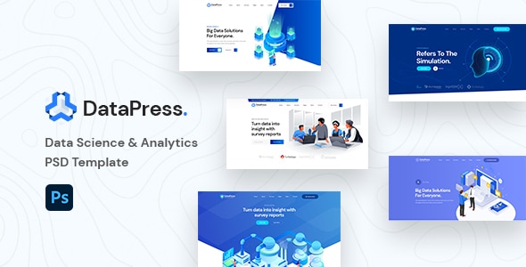 DataPress - Data Science & Analytics PSD Template - Software Technology