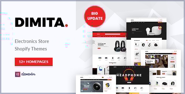 Dimita - Multipurpose Electronics Theme for Shopify - Technology Shopify