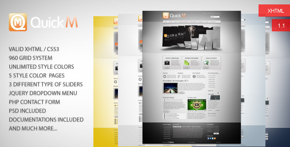 QuickM HTML Template - Corporate Site Templates