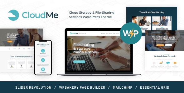 CloudMe | iCloud Storage & File Hosting WordPress Theme - Technology WordPress
