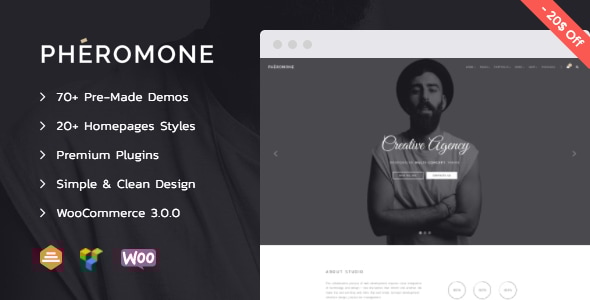 Pheromone - Creative Multi-Concept WordPress Theme - Creative WordPress