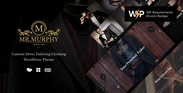 Mr. Murphy - Dress Making & Tailor WordPress Theme - Fashion Retail