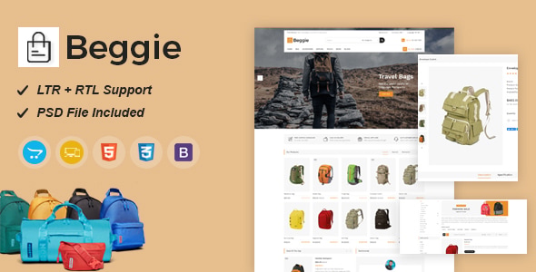 Beggie Responsive OpenCart Theme - Fashion OpenCart