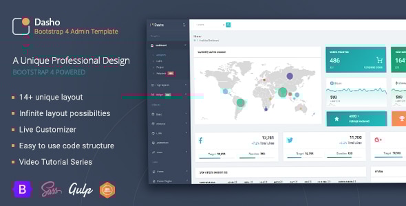 Dasho Bootstrap Admin Template - Admin Templates Site Templates