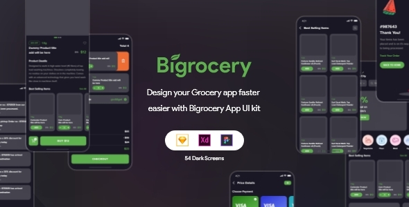 Bigrocery UI Kit - Food Retail