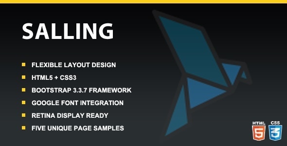 Salling - Responsive Multipurpose HTML5 Template - Portfolio Creative