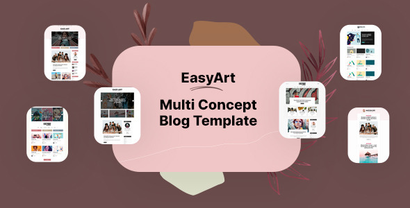 Easyart - Multiconcept Blog HTML Template - Creative Site Templates