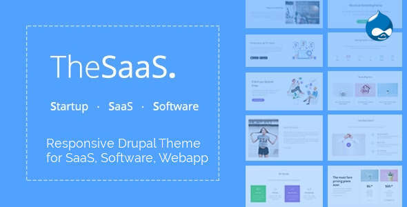 TheSaaS - Responsive SaaS, Software & WebApp Drupal 11 - 10 Themes - Marketing Corporate
