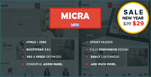 Micra - Multipurpose Responsive WooCommerce WordPress Theme - WooCommerce eCommerce