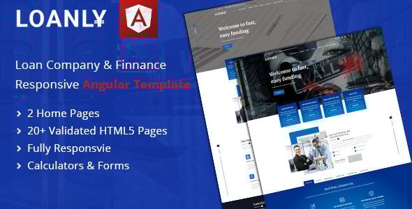 Loanly | Banking Angular Template - Business Corporate