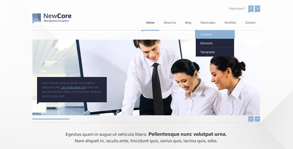 Site Template NewCore - Portfolio Creative