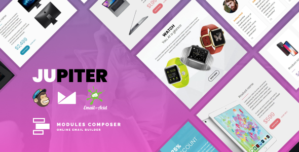 Jupiter - E-commerce Responsive Email Template for Tech Products & Gadgets - Newsletters Email Templates
