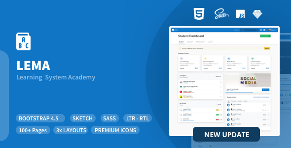 LEMA - Learning System Management Academy - Admin Templates Site Templates