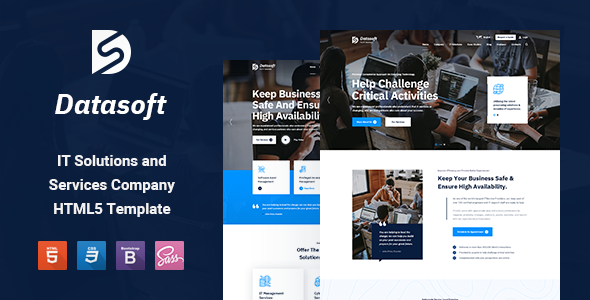 Datasoft - IT Solutions & Services HTML5 Template - Business Corporate