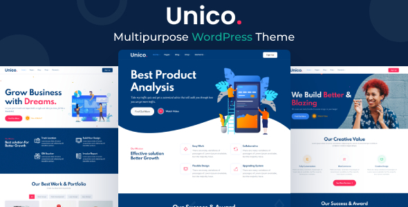 Unico - Multipurpose WordPress Theme - Business Corporate