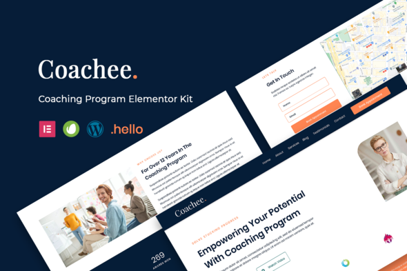 Coachee - Coaching Program Elementor Template Kit - Business & Services Elementor