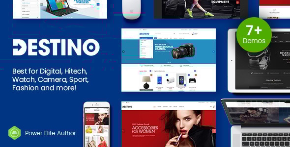 Destino - Digital Store & Fashion Shop WordPress WooCommerce Theme (7+ Indexes & Mobile Layouts) - WooCommerce eCommerce