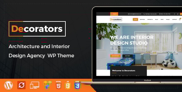 Decorators - WordPress Theme for Architecture & Modern Interior Design Studio - Business Corporate