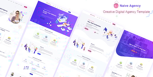 Naive Creative Digital Agency Template - Creative Site Templates