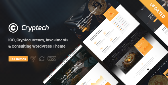 Cryptech - ICO and Cryptocurrency WordPress Theme - Technology WordPress