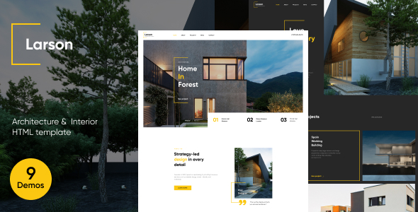 Larson | Architecture & Interior HTML template - Business Corporate