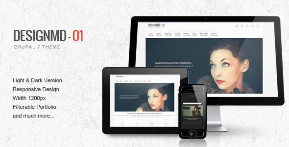 Designmd 01 - Responsive Drupal 7 Theme - Drupal CMS Themes