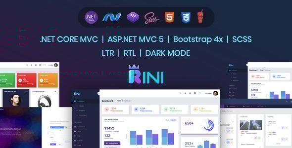 Rini - .Net Core, Bootstrap 4 Admin Template - Admin Templates Site Templates