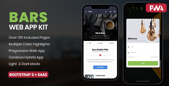 Bars Mobile - Mobile Site Templates