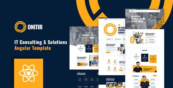 Onitir - IT Solutions & Services React Template - Technology Site Templates