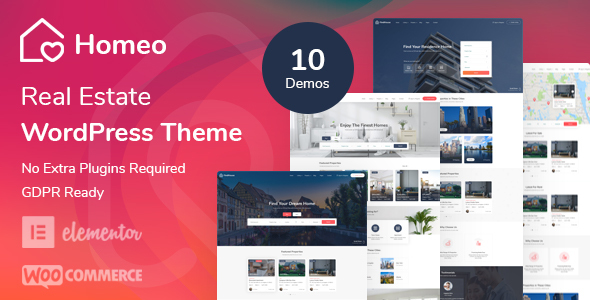 Homeo - Real Estate WordPress Theme - Real Estate WordPress