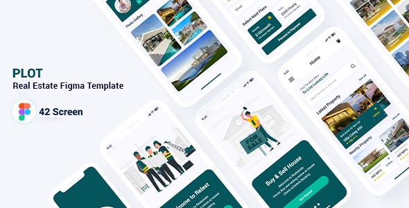 Plot - Real Estate Figma Template - Figma UI Templates