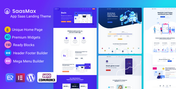 Saasmax - Saas Startup WordPress Theme - Software Technology