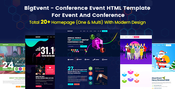 BigEvent - Event, Conference & Meetup HTML Template - Events Entertainment