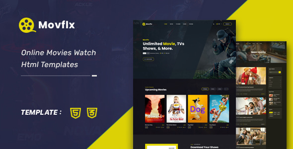 Movflx - Video Production and Movie HTML5 Template - Film & TV Entertainment