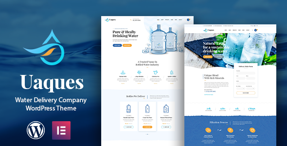 Uaques - Drinking Water Delivery WordPress Theme - Food Retail