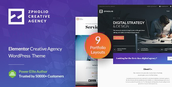 Zpholio - Portfolio Agency WordPress Theme - Portfolio Creative