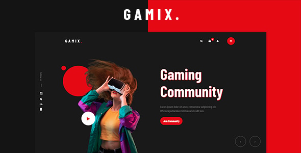 Gamix - eSports & Gaming HTML5 Template by Epik-Theme | ThemeForest