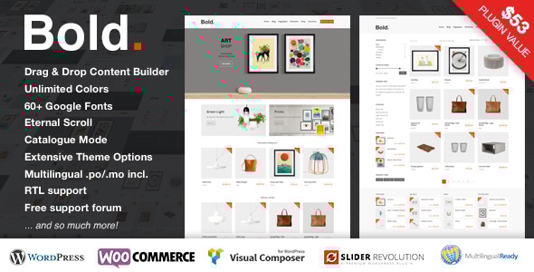 Bold. - A responsive WordPress & WooCommerce Theme - WooCommerce eCommerce