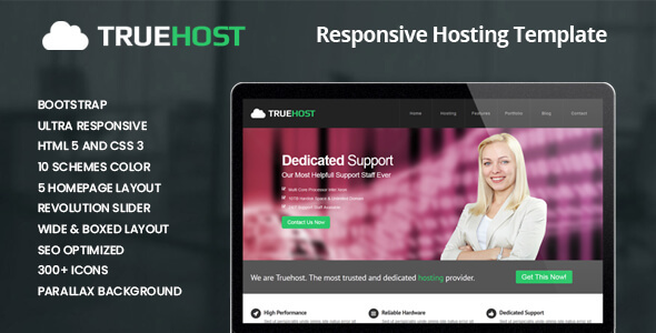 Truehost - Responsive HTML5 Hosting Template - Hosting Technology