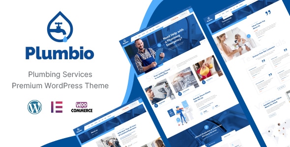 Plumbio - Plumbing Services WordPress Theme - Business Corporate