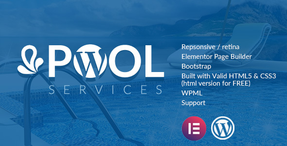 Pool Services WordPress Theme + RTL - Business Corporate