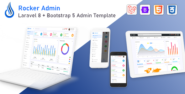 Rocker - Laravel 10 + Bootstrap 5 Admin Template - Admin Templates Site Templates
