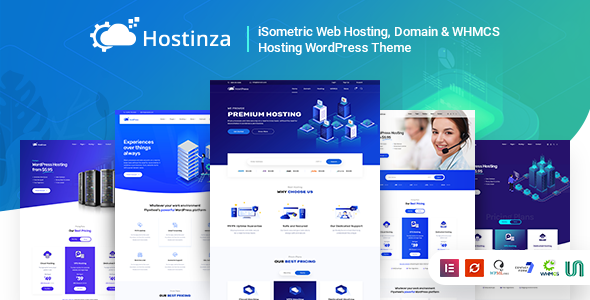 Hostinza - Whmcs Web-Hosting WordPress Theme - Hosting Technology