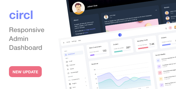 Circl - Responsive Admin Dashboard Template - Admin Templates Site Templates