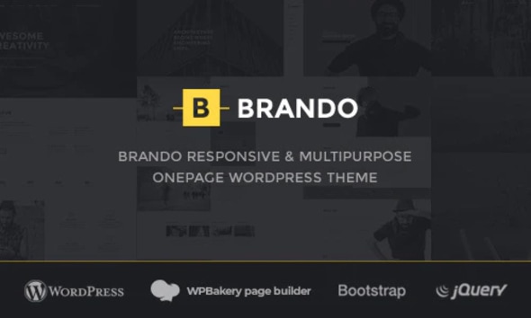 Brando Responsive and Multipurpose OnePage WordPress Theme - Creative WordPress