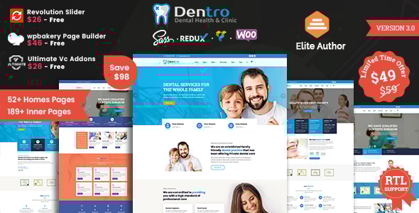 Dentro - Dental Medical WordPress Theme - Health & Beauty Retail