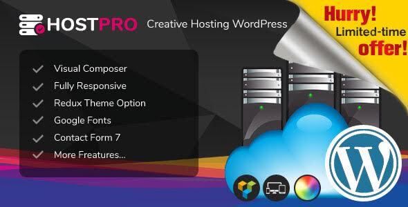 Hostpro - Responsive Hosting WHMCS WordPress Theme - Hosting Technology