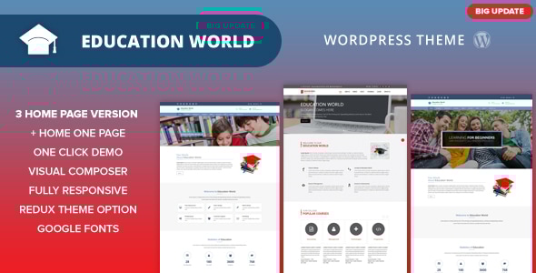 Education World WordPress Theme - Education WordPress